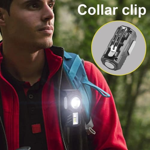 Ліхтар налобний T131-XPE+3SMD(Red+Green+Blue+UV), Motion Sensor, Li-Ion акумулятор, магніт, кліпса, ЗП Type-C, Box — фото 8