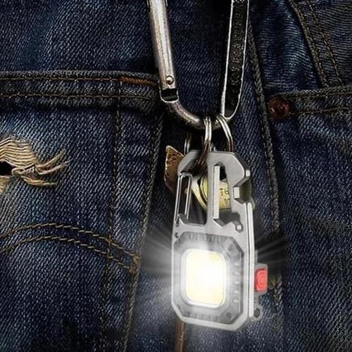 Ліхтар MULTIFUNCTIONAL 5138/KL-535-COB ULTRA(White+Yellow+Red), multitool, Li-Ion акумулятор, магніт, карабін, викрутка, ЗП Type-C — фото 5