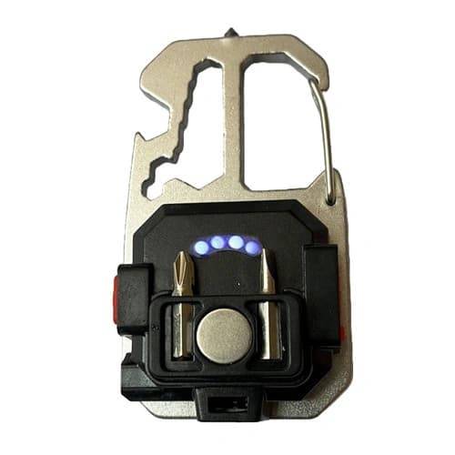 Ліхтар MULTIFUNCTIONAL 5138/KL-535-COB ULTRA(White+Yellow+Red), multitool, Li-Ion акумулятор, магніт, карабін, викрутка, ЗП Type-C — фото 7