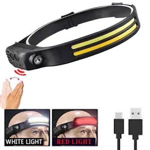 Ліхтар налобний BL-W689-2-LM+2COB (White+Red)