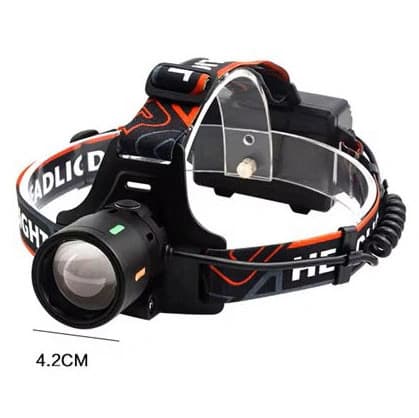 Ліхтар налобний NIGHT VISION FLUORESCENCE BL-T207-TG, 1 РЕЖИМ, 2x18650, ЗП Type-C, zoom — фото 3
