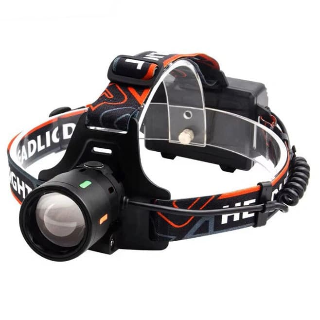 Ліхтар налобний NIGHT VISION FLUORESCENCE BL-T207-TG, 1 РЕЖИМ, 2x18650, ЗП Type-C, zoom — фото 4