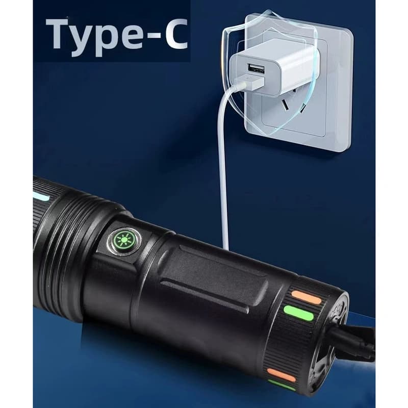 Ліхтар NIGHT VISION FLUORESCENCE 701-PM10-TG, Li-Ion акумулятор, ЗП Type-C, індикація заряду, zoom — фото 3