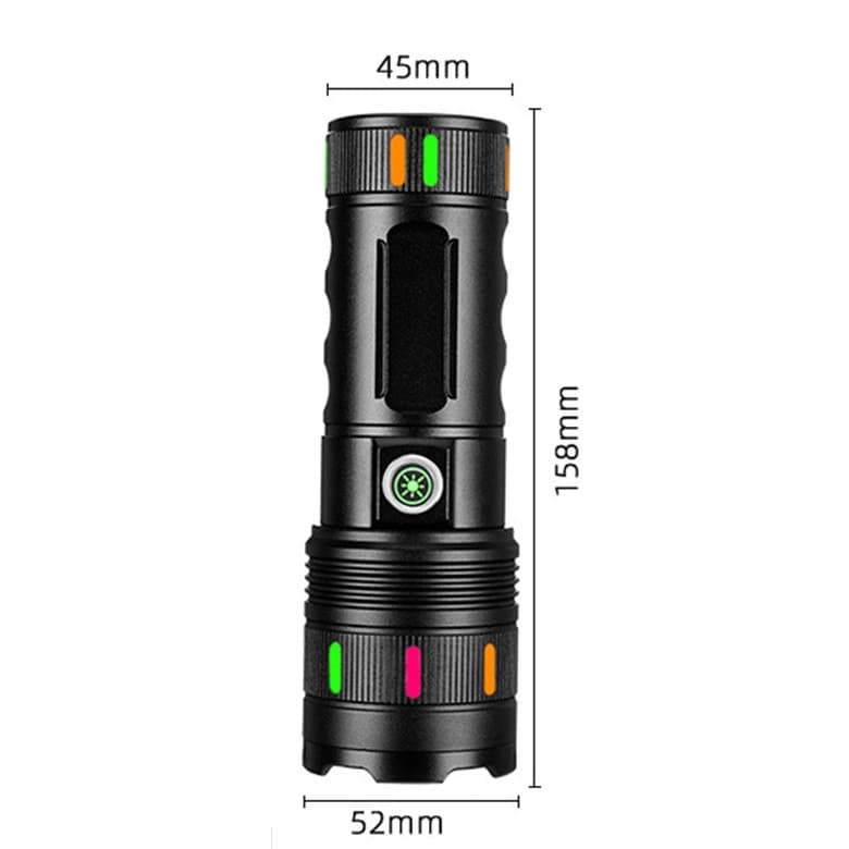 Ліхтар NIGHT VISION FLUORESCENCE 701-PM10-TG, Li-Ion акумулятор, ЗП Type-C, індикація заряду, zoom — фото 7