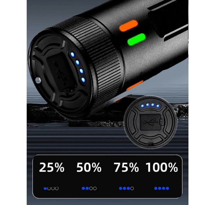 Ліхтар NIGHT VISION FLUORESCENCE 701-PM10-TG, Li-Ion акумулятор, ЗП Type-C, індикація заряду, zoom — фото 9