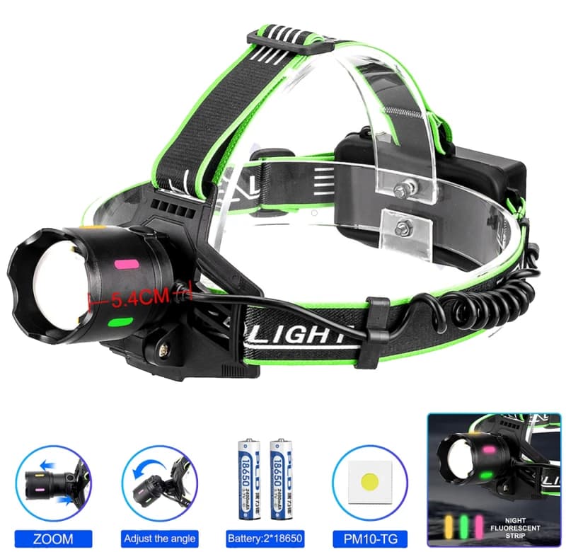 Ліхтар налобний NIGHT VISION FLUORESCENCE PLD-903-TG
