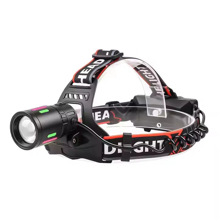 Ліхтар налобний NIGHT VISION FLUORESCENCE 8083 1 РЕЖИМ WHITE LASER LED PM10-TG+COB, 2x18650, ЗП Type-C, zoom — фото 4