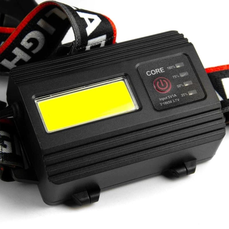 Ліхтар налобний NIGHT VISION FLUORESCENCE 8096 1 РЕЖИМ WHITE LASER LED PM10-TG+COB, 3x18650, ЗП Type-C, zoom — фото 4