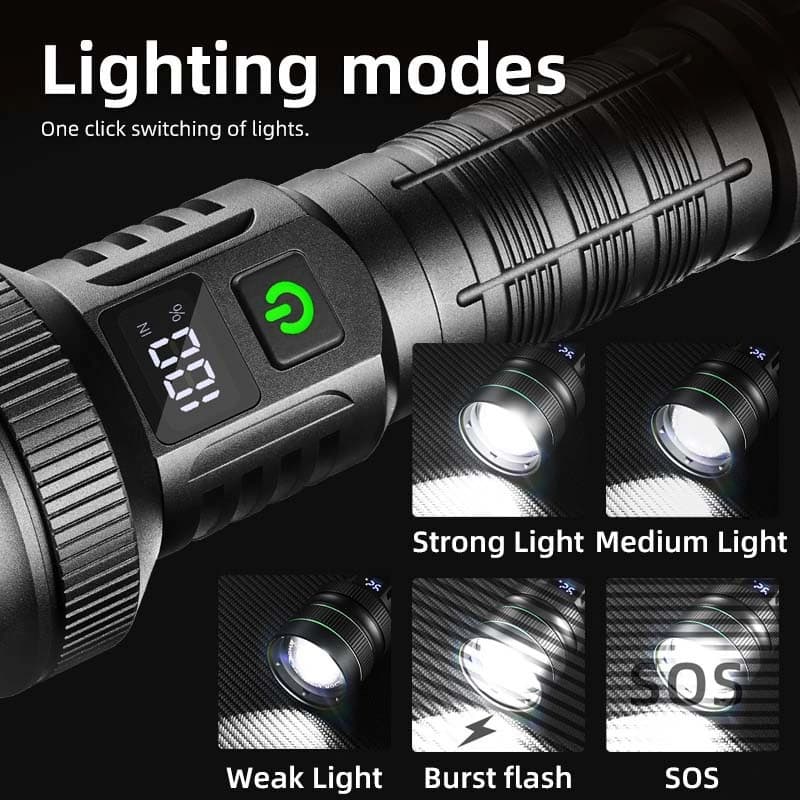 Ліхтар BL-TK-X1-TG-60W, 1x26650, Power Bank, ЗП Type-C, zoom, Box — фото 10