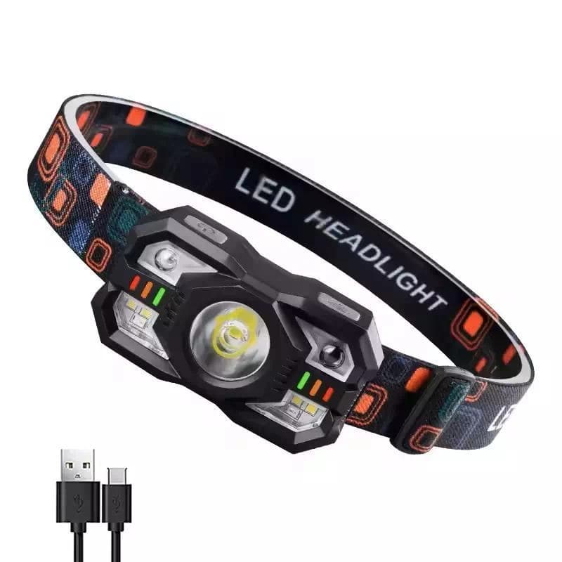 Ліхтар налобний XS-09-LM+6SMD(WHITE+RED), Motion Sensor, Li-Ion аккум., ЗП Type-C — фото 5