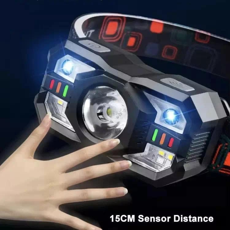 Ліхтар налобний XS-09-LM+6SMD(WHITE+RED), Motion Sensor, Li-Ion аккум., ЗП Type-C — фото 9
