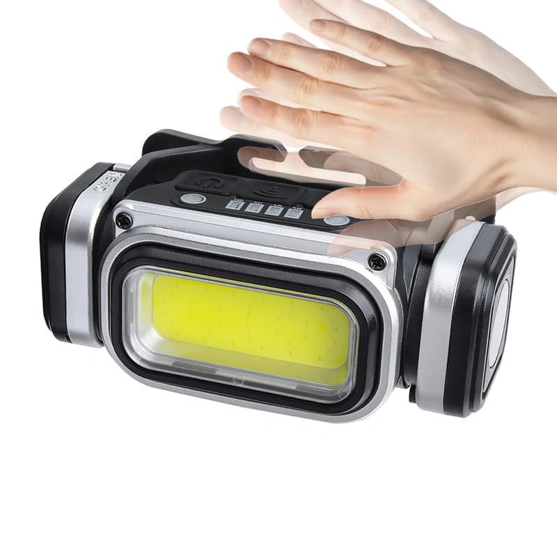 Ліхтар налобний HX-T80S-COB(White+Red), Motion Sensor, Waterproof, 1x18650, ЗП Type-C, магніт, Box — фото 2