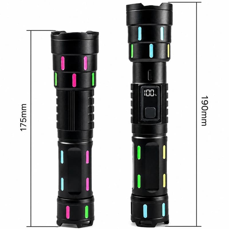 Ліхтар NIGHT VISION FLUORESCENCE 626-TG, 1х18650, ЗУ Type-C, zoom, Box — фото 3