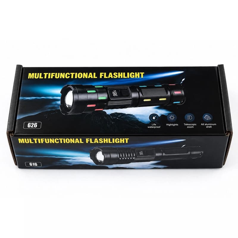 Ліхтар NIGHT VISION FLUORESCENCE 626-TG, 1х18650, ЗУ Type-C, zoom, Box — фото 6