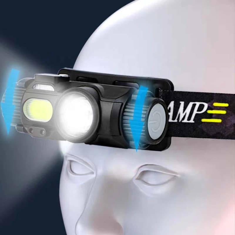 Ліхтар налобний YY-16-XPE+COB, Motion Sensor, Li-Ion аккумулятор , ЗУ Type-C, магніт — фото 4