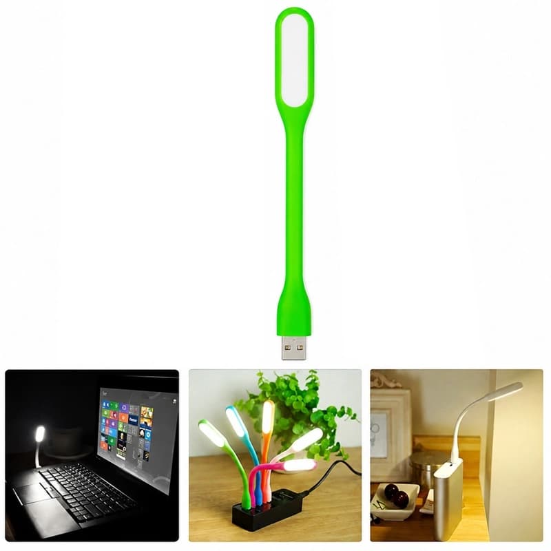 Портативна гнучка лампа TN-X100-COB GREEN із живленням від USB