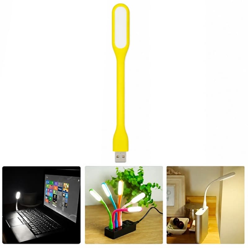 Портативна гнучка лампа TN-X100-COB YELLOW із живленням від USB