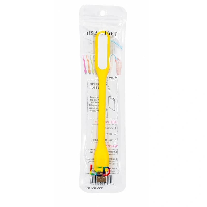 Портативна гнучка лампа TN-X100-COB YELLOW із живленням від USB — фото 3