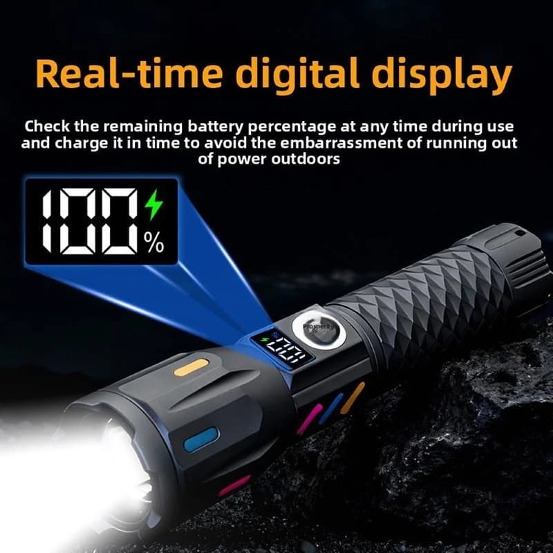 Ліхтар NIGHT VISION FLUORESCENCE M10R-2TG(White+Red), 1x18650, індикація заряду, ЗУ Type-C, zoom — фото 5