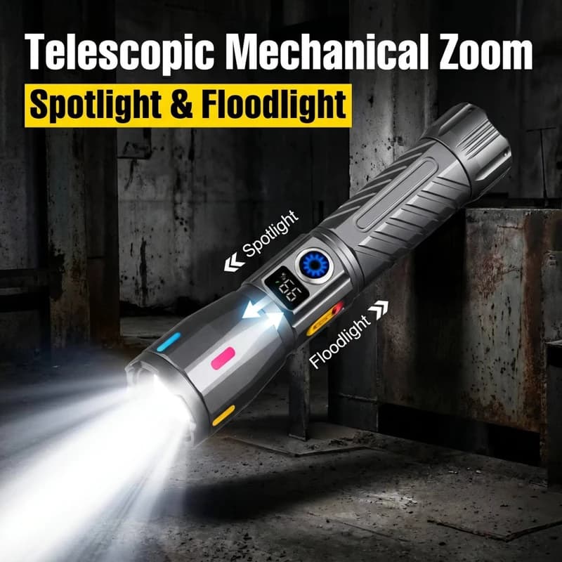 Ліхтар NIGHT VISION FLUORESCENCE M11R-4TG(White+Red+Blue+Green), 1x18650, індикація заряду, ЗУ Type-C, zoom — фото 5