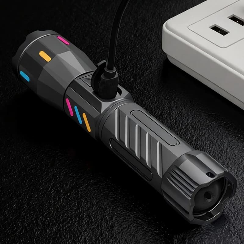 Ліхтар NIGHT VISION FLUORESCENCE M11R-4TG(White+Red+Blue+Green), 1x18650, індикація заряду, ЗУ Type-C, zoom — фото 10