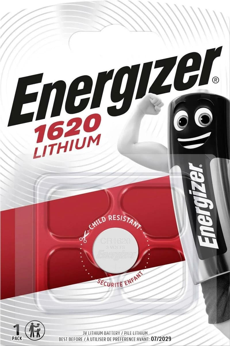 Батарейка Energizer CR1620 Lithium /B1/P10/P140