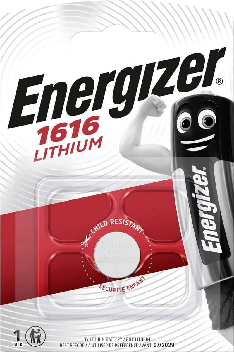 Батарейка Energizer 1616 Lithium /B1/P10/P140