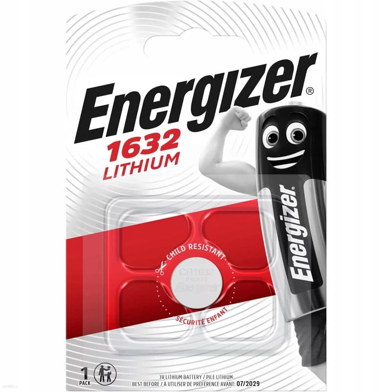 Батарейка Energizer CR1632 Lithium /B1/P10/P140