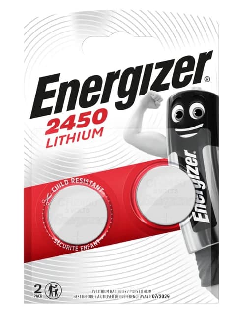 Батарейка Energizer 2450 Lithium /B2/P10/P140