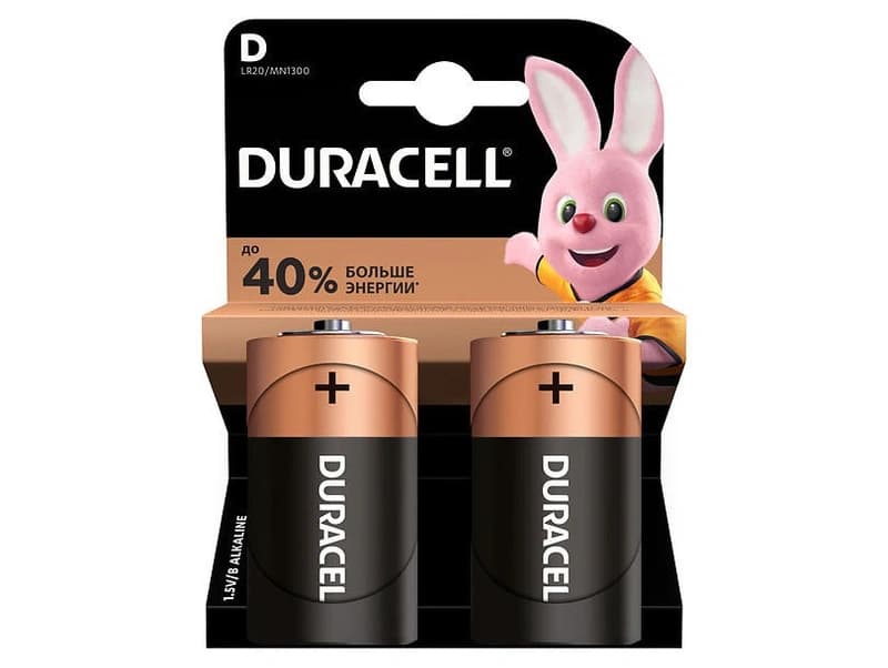 Батарейка Duracell LR20/C Power Plus /B2/