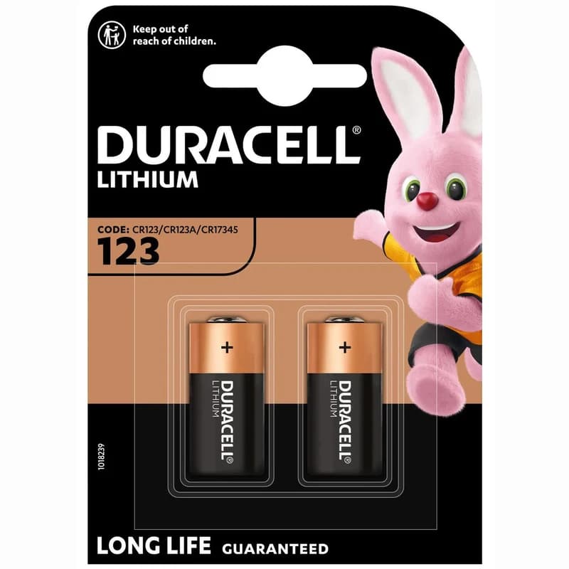 Батарейка Duracell CR123 /B2/P10/P50