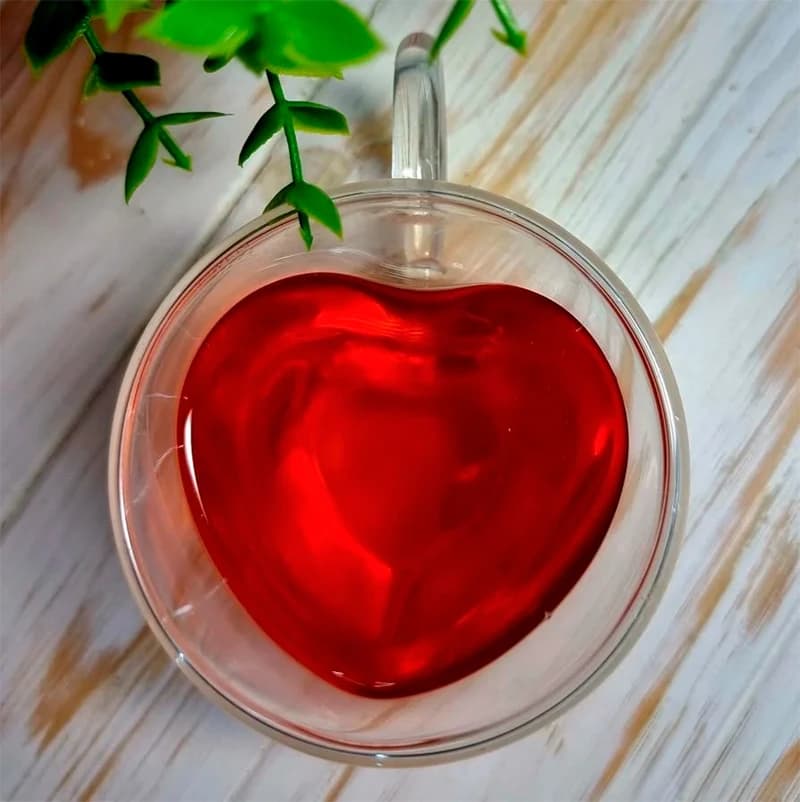 Чашка з подвійними стінками Серце 240 ml — фото 1