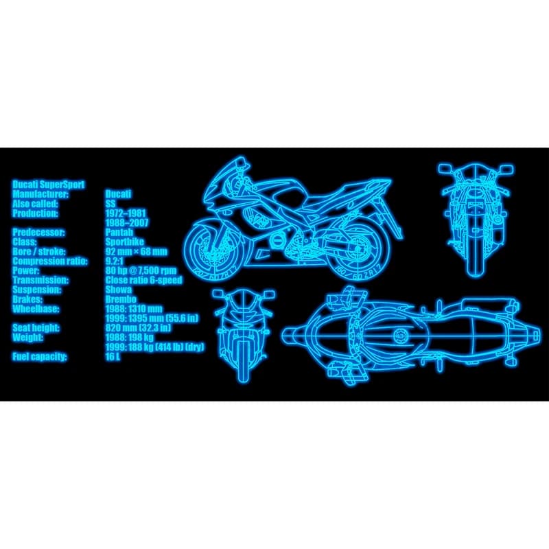 Чашка хамелеон 66053 ЧРЖ Ducati neon (чорна) — фото 2