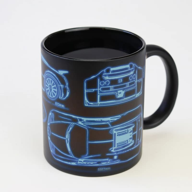Чашка хамелеон 66052 ЧРЖ Bugatti neon (чорна) — фото 4