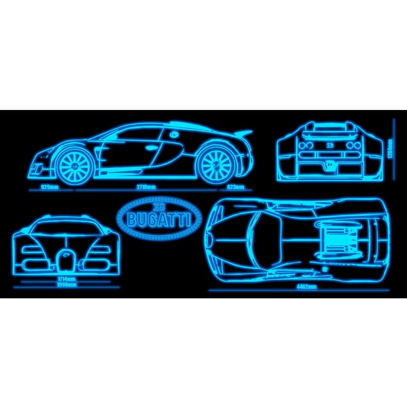 Чашка хамелеон 66052 ЧРЖ Bugatti neon (чорна) — фото 5