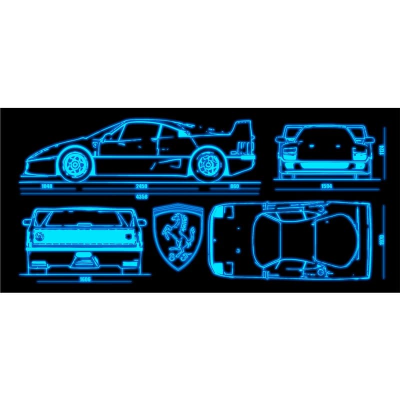 Чашка хамелеон 66054 ЧРЖ Ferrari neon (чорна) — фото 4