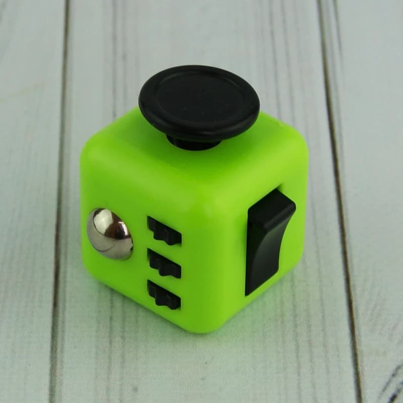 Кубик антистрес Fidget Cube (зелений з чорним) — фото 2