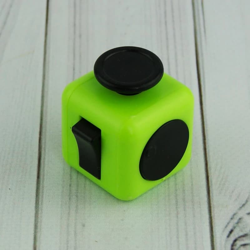 Кубик антистрес Fidget Cube (зелений з чорним) — фото 5