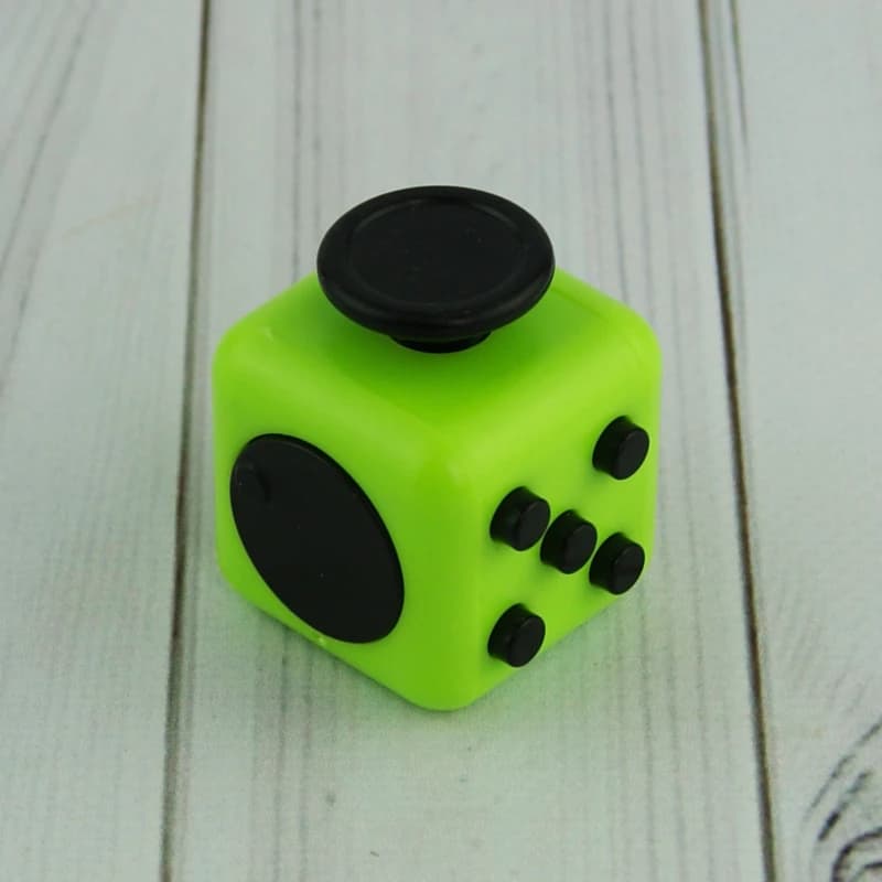 Кубик антистрес Fidget Cube (зелений з чорним) — фото 6