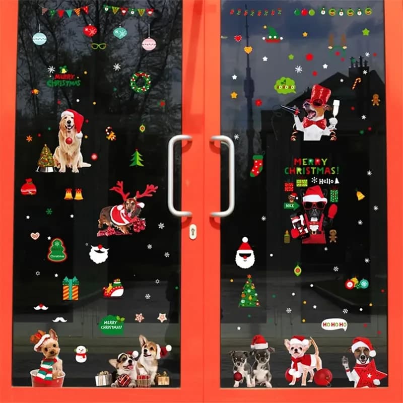 Інтер'єрна наклейка NG Merry Christmas Dogs JD2311 (9 аркушів А4) — фото 5