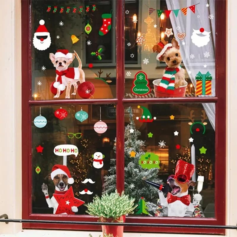 Інтер'єрна наклейка NG Merry Christmas Dogs JD2311 (9 аркушів А4) — фото 8