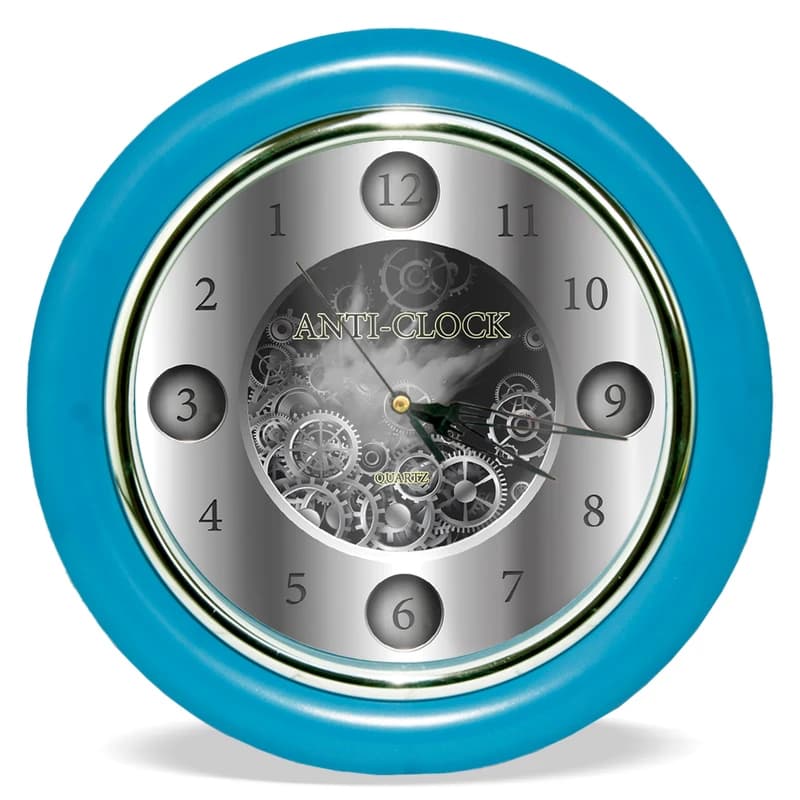 Годинник зі зворотним ходом Anti-clock Ц012 (сині) — фото 4