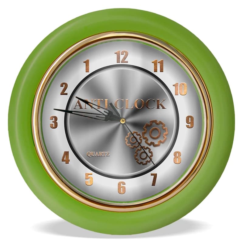 Годинник зі зворотним ходом Anti-clock Ц011 (зелений)