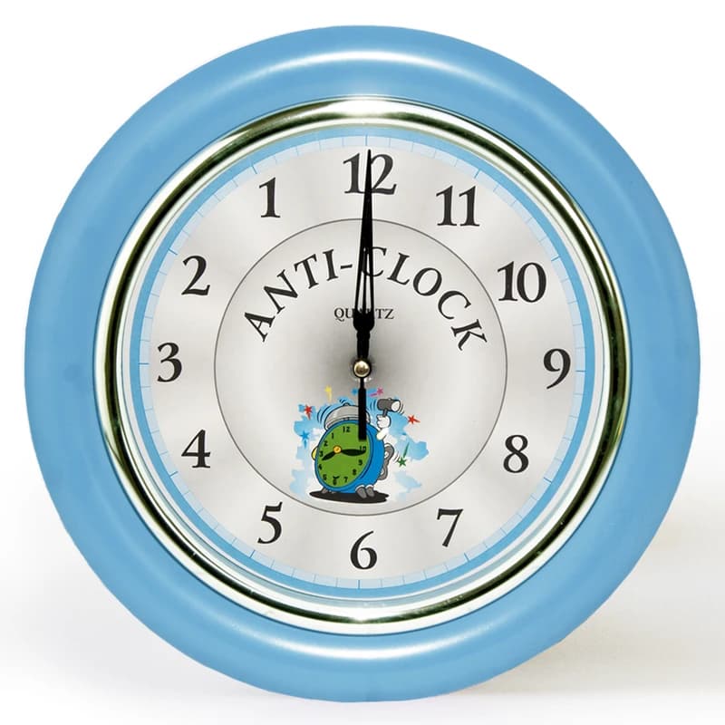 Годинник йде у зворотний бік Anti-clock (синій) — фото 1