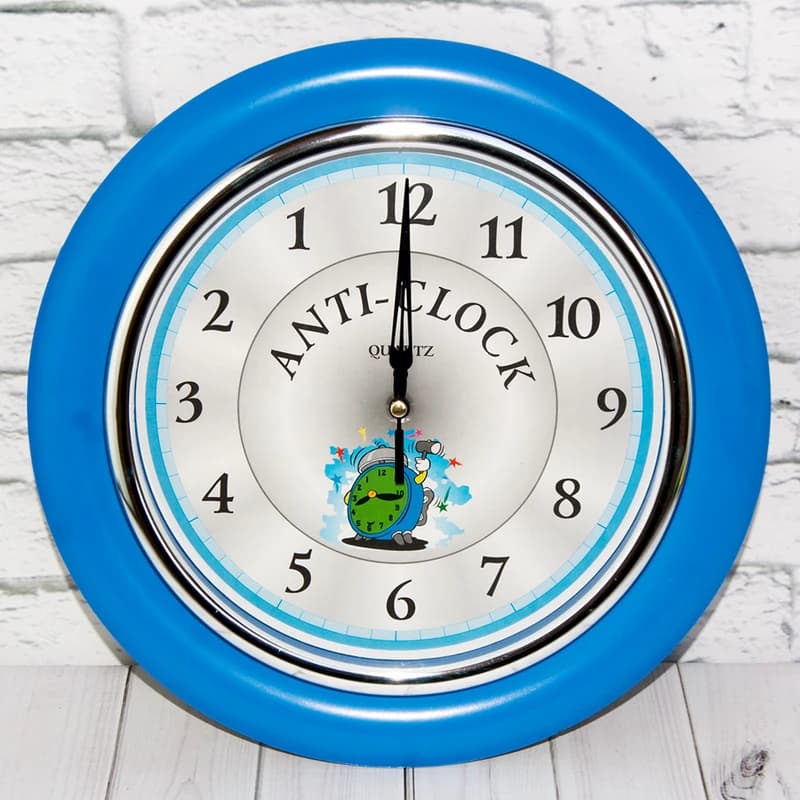 Годинник йде у зворотний бік Anti-clock (синій) — фото 3