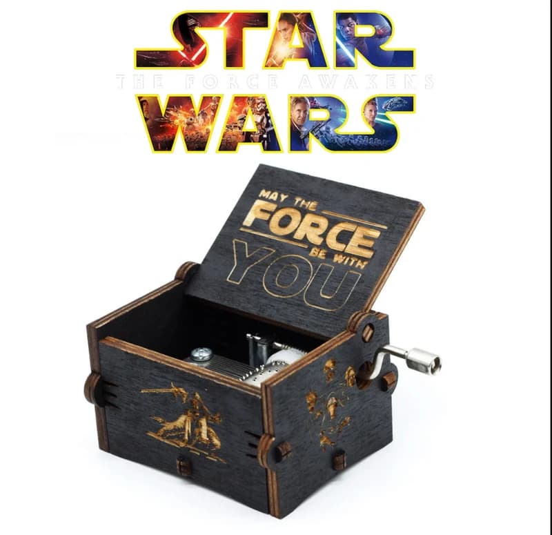 Музична скринька вінтажна Зіркові Війни (Star Wars) чорна — фото 4