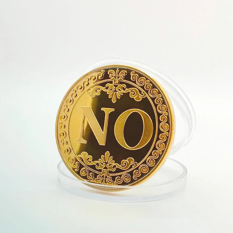Сувенірна монета прийняття рішень YES/NO 3701(золота) — фото 4