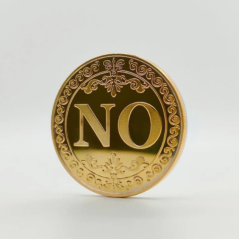 Сувенірна монета прийняття рішень YES/NO 3701(золота) — фото 5