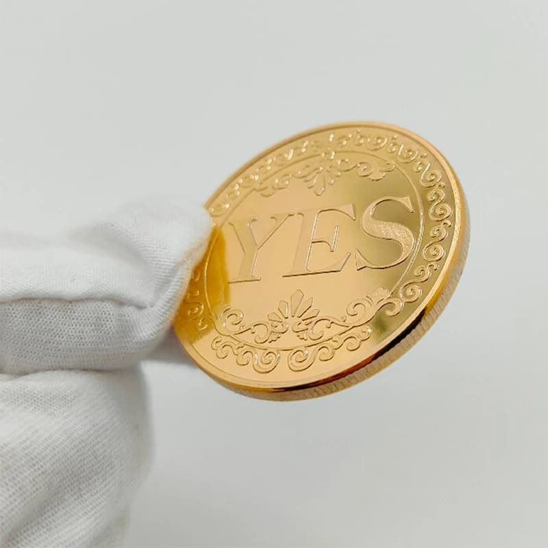 Сувенірна монета прийняття рішень YES/NO 3701(золота) — фото 7