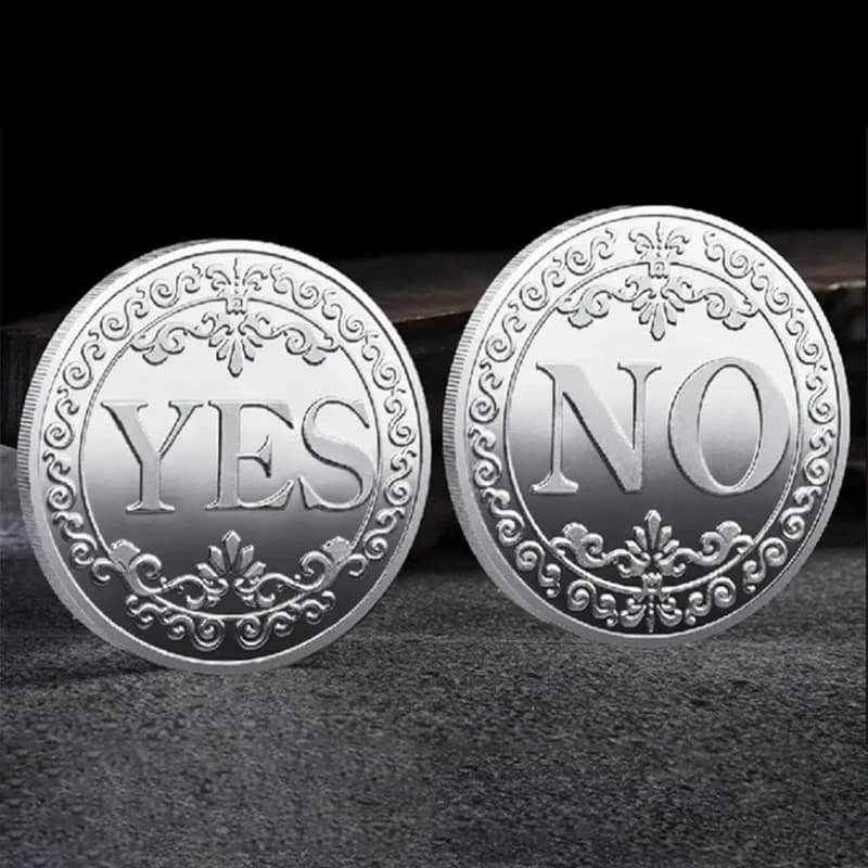Сувенірна монета прийняття рішень YES/NO 3702 (срібна)